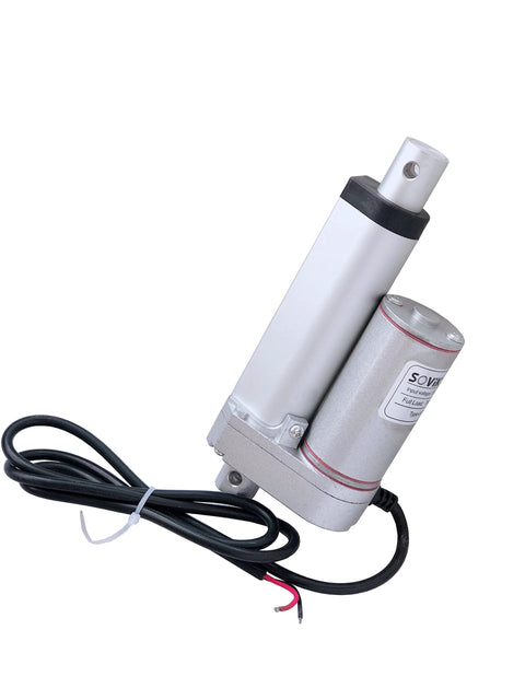 Heavy duty DC linear actuator with 2-inch stroke and IP54 rating for industrial applications.
