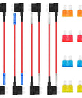 12V Automotive Fuse Tap Kit For Easy Plug And Play Wiring Insertion No Cutting Or Splicing ATO ATS Blade Fuse Adapters