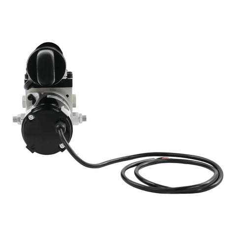 Front view of 12V 8 Inch Heavy Duty Hydraulic Linear Actuator With 4409 Lbs Thrust For Dump Trailers Lift Tables Solar Tracking Systems