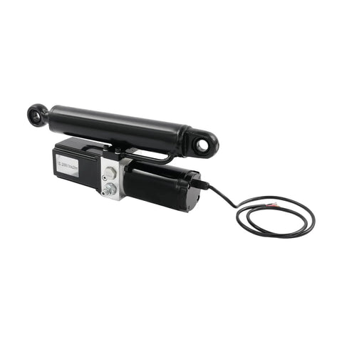 12V 8 Inch Heavy Duty Hydraulic Linear Actuator With 4409 Lbs Thrust for dump trailers and lift tables, side view