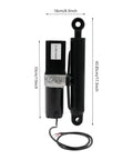 12V 8 Inch Heavy Duty Hydraulic Linear Actuator With 4409 Lbs Thrust For Dump Trailers Lift Tables Solar Tracking Systems
