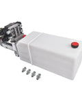 Beefy 12V DC Hydraulic Power Unit With 8 Quart Tank, Double Acting Pump And Double Solenoid Valves, 200 Bar Hydraulic Power Pack