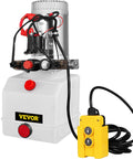 Beefy 12V Hydraulic Pump Power Unit With 3 Quart Reservoir For Dump Trailers And Car Lifting, Double Acting Up And Down, 3200 PSI A Port, 1500 PSI B Port, Plastic Oil Reservoir