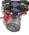 Beefy 12V DC Hydraulic Power Unit With 8 Quart Tank, Double Acting Pump And Double Solenoid Valves, 200 Bar Hydraulic Power Pack