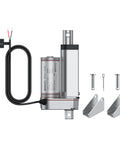 12V Linear Actuator 160LBS Lift, 2 Inch Stroke, with mounting brackets and hardware
