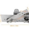 12V Reciprocating Linear Actuator With 10 To 130 Degree Swing Beefy High Strength Cycling Motor Adjustable Speed Up To 45 Cycles Per Minute Easy Install And Reliable Performance For DIY Automation Projects shown with measurement details