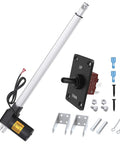 12v Actuator Heavy Duty 12v 18 Inch Stroke Electric Actuator 12v Linear Actuator 6000N 1320lb IP54 Waterproof with Switch and accessories
