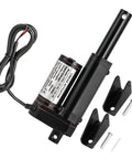 heavy duty linear actuator 12V with 2 inch stroke and mounting brackets, ideal for solar trackers and automation