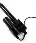 12V heavy-duty linear actuator with feedback potentiometer for 2000 lb thrust and 8-inch stroke, IP65 rating, durable steel and stainless steel.