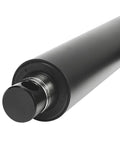 Close-up of Beefy 12V High Force Linear Actuator With 6 Inch Stroke Delivers Up To 2000 Lbs Push Pull And IP65 Protection For Agriculture Automotive And Industrial Use PA 17 Model From Progressive Automations, showing metal shaft.