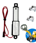 12V Micro Linear Actuator With 1.2 Inch Stroke 64N 14.4Lb Lift 0.6 Inch Per Second Speed IP54 Waterproof with mounting brackets