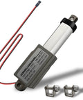 1.2 Inch Stroke Micro Electric Linear Actuator 12V 32N 7.2Lb Speed 1.2 Inch Per Second Waterproof IP65 Aluminum Actuator with Brackets