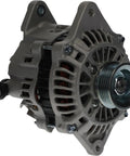 Front view of New 12V PMA Drop-In Plug-And-Play Alternator For Subaru 2.5L Engines In Impreza, WRX, STI, Legacy, Outback, Baja