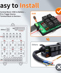 Comparison of 12V Automotive Relay Box Kit With 6 Way Relays And 14 ATC ATO Blade Fuses and other models, easy to install.