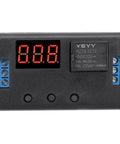Front view of 12V Timer Relay With LED Display, Four-Mode Time Delay Switch For Auto Use, On Off Delay Timer From 0.1 Seconds To 999 Minutes.