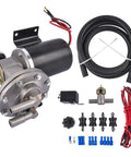 12 Volt Electric Vacuum Pump Kit For Brake Booster Replacement with hoses, relay, connectors, and fittings for GMC and Chevy Vehicles