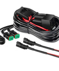 12V LED Light Bar Wiring Harness Kit With On Off Switch, Power Relay And Blade Fuse Universal Vehicle And Boat Fit