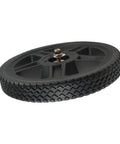 12 x 1.75 Inch Pressure Washer Cart Wheel with 1/2 Hub, Rubber Replacement Wheel Compatible with Ryobi Homelite BlackMax Models, Replaces 308451053 and 308451067, side view