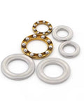 12x21x5mm Axial Ball Thrust Bearing With Brass Cage 10 Pack For Oven Turntables Pumps Rotary Equipment And Machine Tools