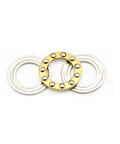 12x21x5mm Axial Ball Thrust Bearing with Brass Cage 10 Pack for oven turntables, pumps, rotary equipment, and machine tools