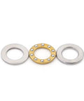 12x21x5mm Axial Ball Thrust Bearing with Brass Cage components for oven turntables, pumps, rotary equipment, and machine tools.