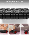 5-In-1 Foam Roller Set For Deep Tissue Muscle Recovery with 13-inch high density roller for physical therapy and pain relief