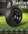 13 inch 1 pc rubber pneumatic replacement tires and wheels 4.00-6 with 5/8'' axle bore hole for garden use