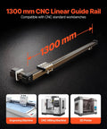 1300 mm CNC Linear Guide Rail with Belt Drive, Nema34 Stepper Motor for Engraving Machine, CNC Milling Machine, 3D Printer