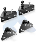 13mm Ball Head Gas Struts Mounting Bracket Set With Angled And Flat Mounts Includes 16 Screws And Four Piece Set