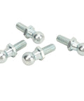 Four Ball Studs 13mm Ball Screw Set With Solid Metal Construction Zinc Plated For Durability Five Sixteenths Inch By Eighteen Thread Easy Installation