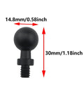 One Quarter Inch Ball Head Screw For 15mm Camera Bracket Attachment Hole Made From Aluminum Alloy Durable Photographic Equipment Adapter