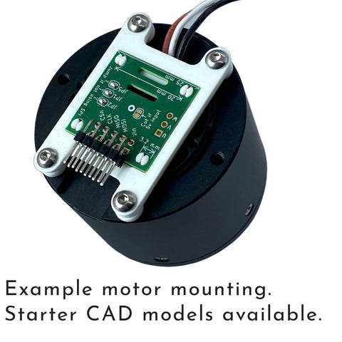 Magnetic Rotary Position Sensor Encoder Breakout Board Module With 14Bit Precision mounted on motor example