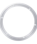 Top view of a Fourteen Inch Lazy Susan Base Only With Rotating Turntable Bearing, aluminum construction, for dining tables, 14-inch diameter.