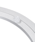 Close-up of Fourteen Inch Lazy Susan Base Only With Rotating Turntable Bearing for Dining Tables, heavy duty aluminum construction.