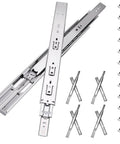 14 inch Drawer Slides 4 Pairs (8pcs) Soft Self Close Full Extension Ball Bearing Drawer Rails with screws