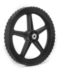 14 x 1.75 Inch Spoked Plastic Wheel and Tire 2 Pack with 2.45 Inch Hub Length and 1/2 Inch Bearing