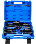 14 Piece Snap Ring Pliers Set With 45 Degree And 90 Degree Bent And Straight Tips For Internal And External Circlips in blue case
