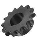 14 Tooth Chain Sprocket B Type for 1.5 inch Bore Single Strand Carbon Steel with Keyway and Set Screws Black Oxide Finish, uxcell