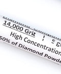 USA Made Oil Based Diamond Polishing Compound Paste 14000 Grit 0-1 Microns High Concentration Diamond Powder label
