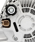 Close-up of Beefed Up 12V 140Amp Replacement Alternator With 6 Groove Clutch Pulley For Dodge Avenger 2012 2.4L And Dodge Dart