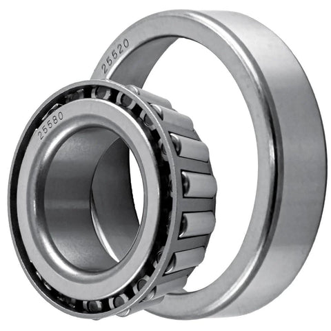 Close-up of 4 Sets 14125A Trailer Bearing Kits For 5200 7000 Lb Axles EZ Lube And Standard Axles With 2.72 Inch Dust Cap Grease Seal Cotter Pin