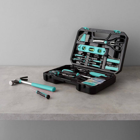 142-Piece Home Repair Tool Kit With Storage Case For Everyday DIY Projects And Home Fixes Packed With Hammer, Tape Measure