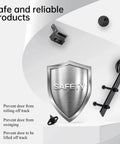 Safety features of the 14 FT Heavy Duty Sliding Barn Door Hardware Track Kit with Straight Pulley and smooth ball bearing rollers.
