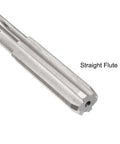 Close-up view of a 14mm Chucking Reamer HSS Cobalt M35 For Lathe Machines D4 Size 6 Straight Flutes Round Shank Milling Cutting Tool.