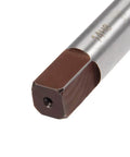 14mm Hand Reamer With 6 Straight Flutes Pro Grade 9SiCr Alloy Tool Steel H8 152mm Overall Length Square Shank 10.5mm Precision Metal Reaming Drill Bit For Milling And Metalworking, close-up view of square shank