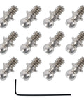14 Pcs Hex Ball Head Screws TA0011 for 1/32 and 1/35 RC climbing cars with Allen wrench, durable metal hardware with ball head design