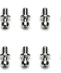 14 Pcs Hex Ball Head Screws TA0011 For 1/32 And 1/35 RC Climbing Cars, durable metal, 5mm length ball head screws lineup.
