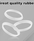 Three white rubber cone seal rings from 20 Pack Rubber Cone Seal Rings For One And A Half Inch Waste Pipe And Slip Joint Washers set