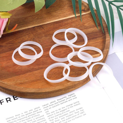 20 Pack Rubber Cone Seal Rings For One And A Half Inch Waste Pipe And Slip Joint Washers on wooden tray