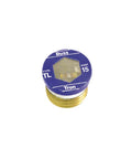 15 Amp Time Delay Edison Base Plug Fuse 125V UL Listed 4 Pack Designed For Home And Light Duty Circuits That Run Motors And Withstand Typical Motor Starting Surges, close-up view